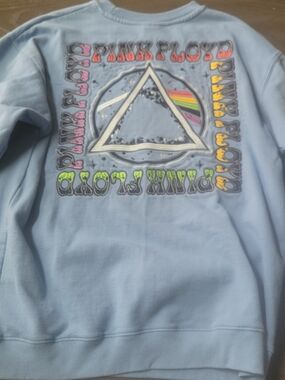 Pink Floyd Prism Graphic Crewneck Sweatshirt - Blue Unisex